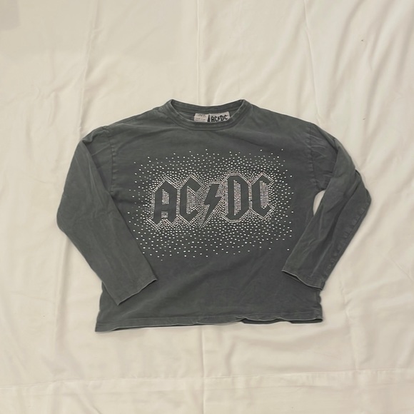 Zara | Shirts & Tops | Zara And Acdc Top | Poshmark